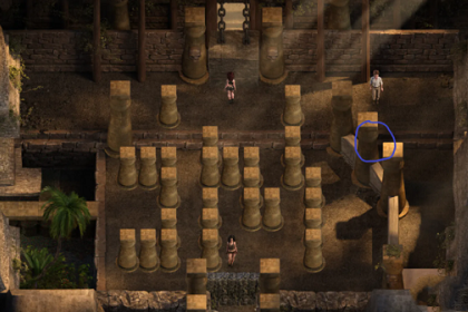 纳迪亚之宝蛇洞推怎么推石头